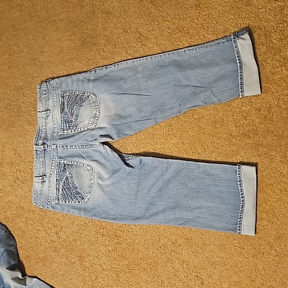Silver Jean Capris size W36